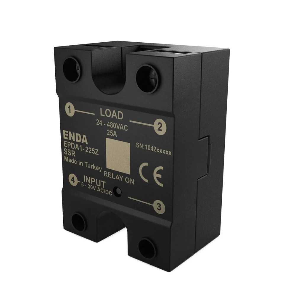 EPDA1-225Z 8-30VAC/DC Giriş 24-320VAC Çıkış 25A Monofaze SSR