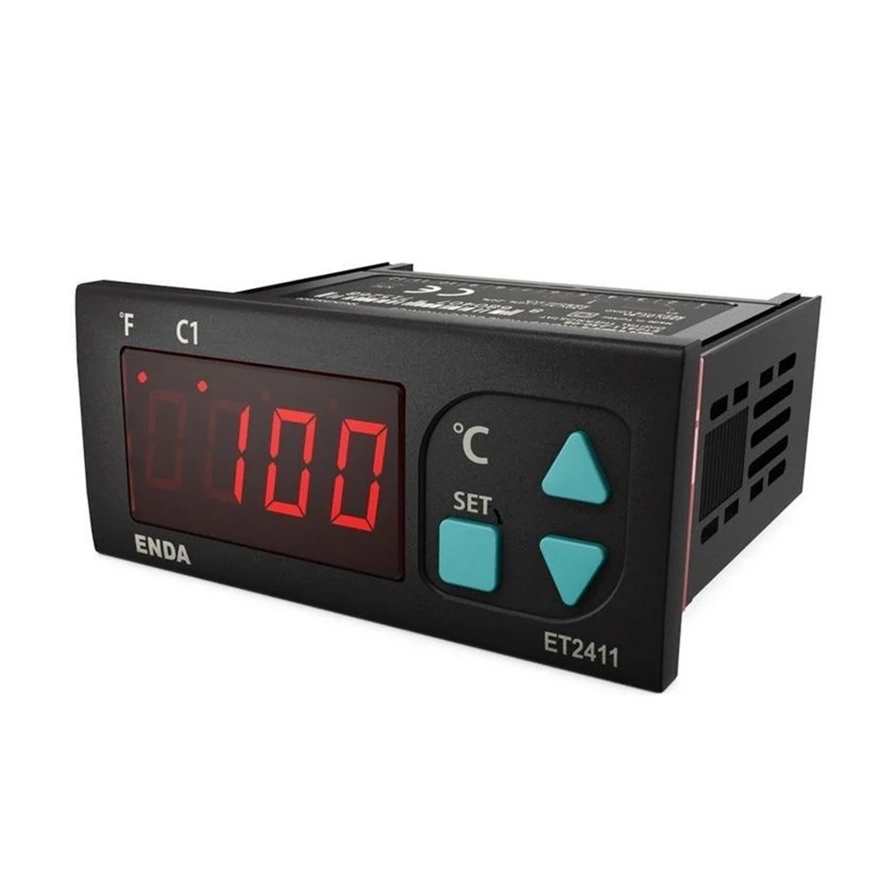 Enda ET2411-LV 10-30VDC 8-24VAC 77x35mm Dijital On-Off Termostat