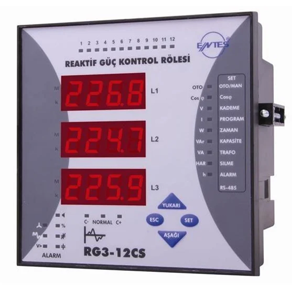 RG3-12C Reaktif Güç Kontrol Rölesi