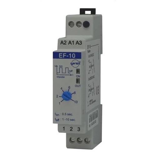 EF-10 1-10sn/0.5sn Flaşör Zaman Rölesi