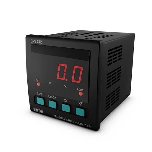 EPV742 230VAC Programlanabilir AC/DC Voltmetre 72x72